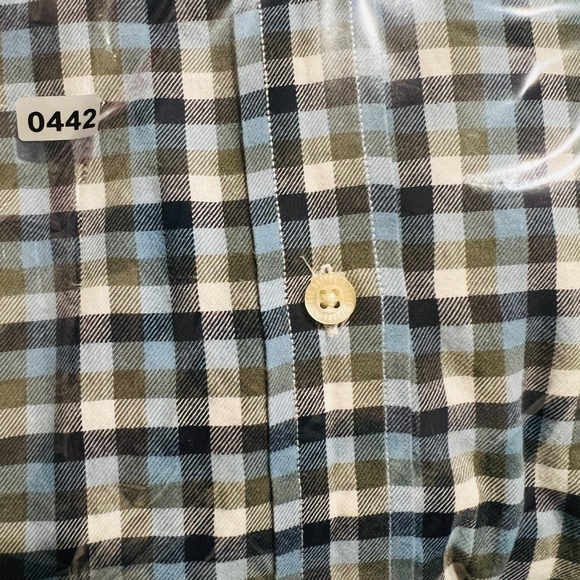 True Nation 3XL Plaid gingham button up Shirt LS Mens Blue Green outdoor preppy - Picture 10 of 10